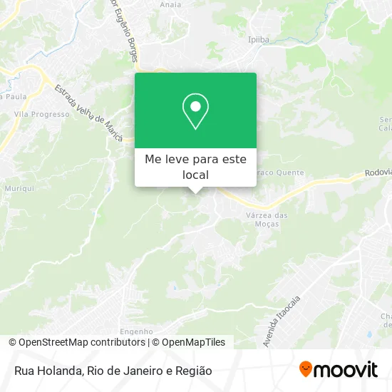 Rua Holanda mapa