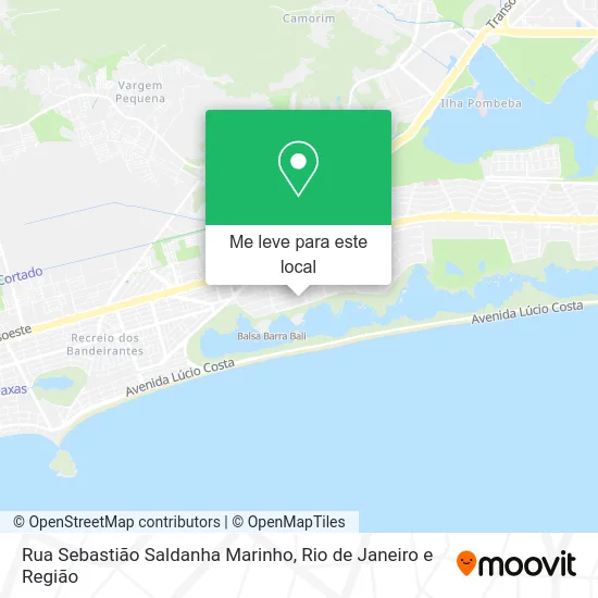 Rua Sebastião Saldanha Marinho mapa