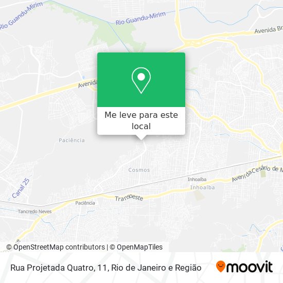 Rua Projetada Quatro, 11 mapa