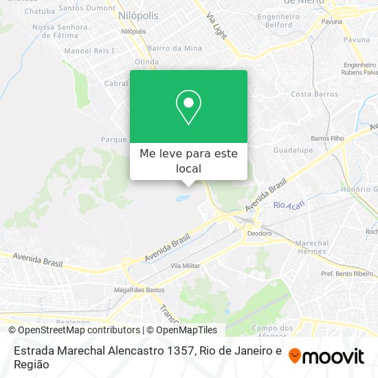 Estrada Marechal Alencastro 1357 mapa
