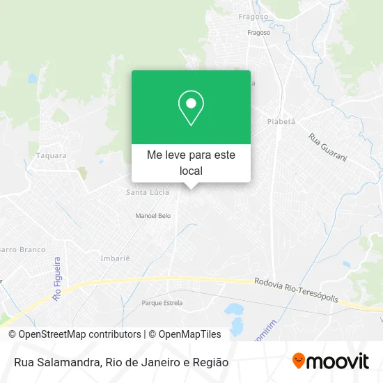 Rua Salamandra mapa