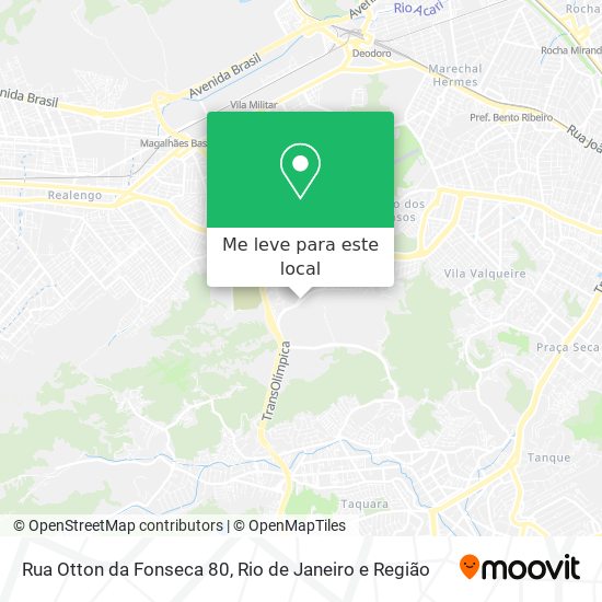 Rua Otton da Fonseca 80 mapa