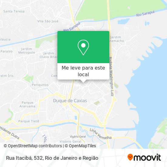Rua Itacibá, 532 mapa