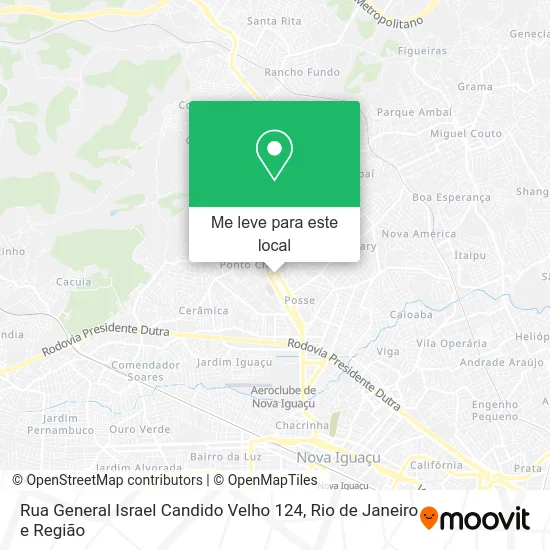 Rua General Israel Candido Velho 124 mapa