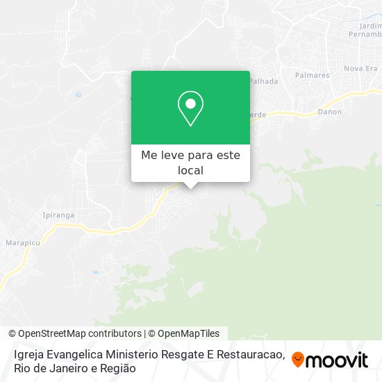 Igreja Evangelica Ministerio Resgate E Restauracao mapa