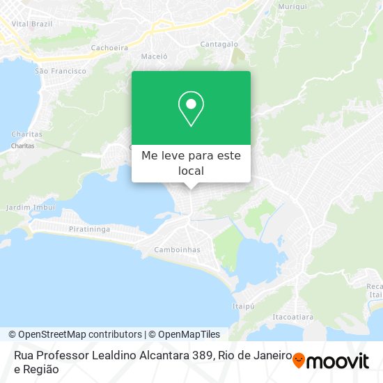 Rua Professor Lealdino Alcantara 389 mapa