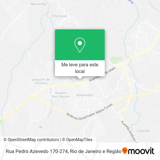 Rua Pedro Azevedo 170-274 mapa