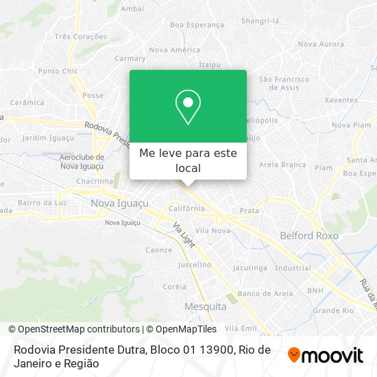 Rodovia Presidente Dutra, Bloco 01 13900 mapa