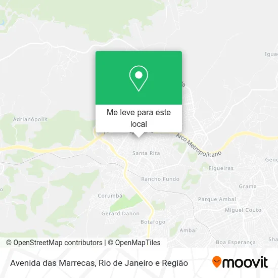 Avenida das Marrecas mapa