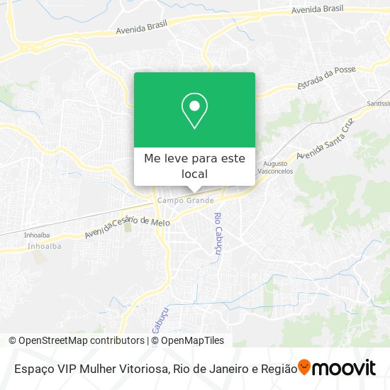 Espaço VIP Mulher Vitoriosa mapa