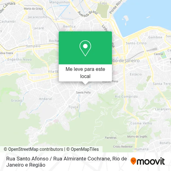 Rua Santo Afonso / Rua Almirante Cochrane mapa