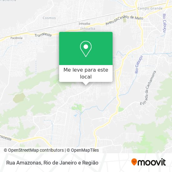 Rua Amazonas mapa