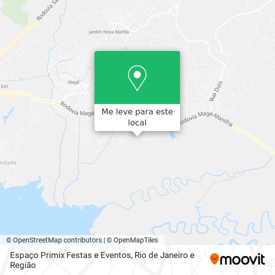Espaço Primix Festas e Eventos mapa