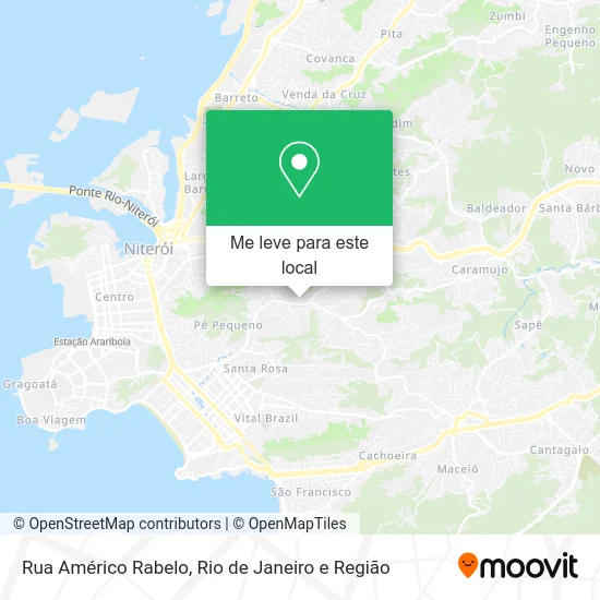 Rua Américo Rabelo mapa