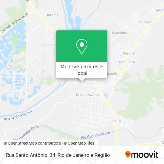 Rua Santo Antônio, 34 mapa