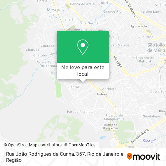 Rua João Rodrigues da Cunha, 357 mapa