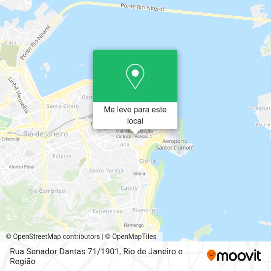 Rua Senador Dantas 71/1901 mapa
