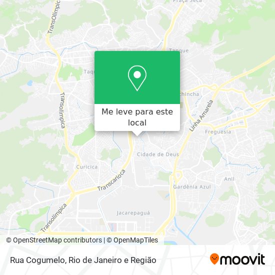 Rua Cogumelo mapa