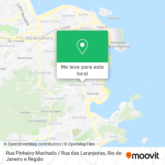 Rua Pinheiro Machado / Rua das Laranjeiras mapa