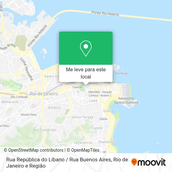 Rua República do Líbano / Rua Buenos Aires mapa