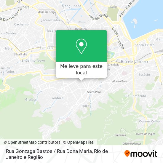 Rua Gonzaga Bastos / Rua Dona Maria mapa