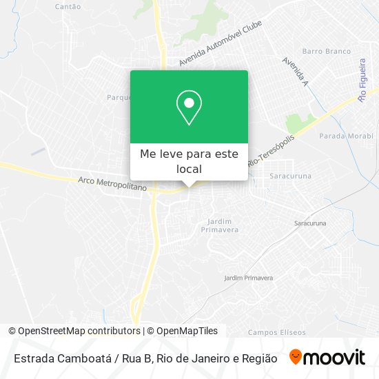 Estrada Camboatá / Rua B mapa