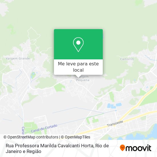 Rua Professora Marilda Cavalcanti Horta mapa