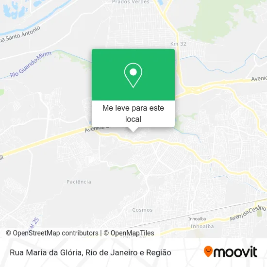 Rua Maria da Glória mapa