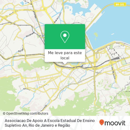 Associacao De Apoio A Escola Estadual De Ensino Supletivo An mapa