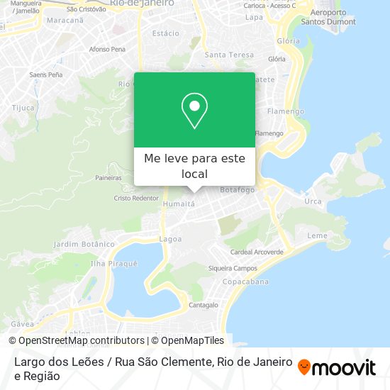 Largo dos Leões / Rua São Clemente mapa