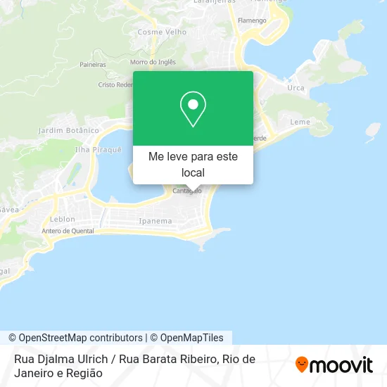 Rua Djalma Ulrich / Rua Barata Ribeiro mapa