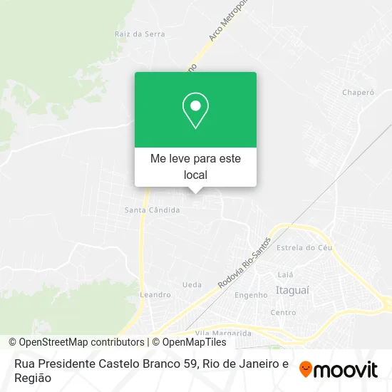 Rua Presidente Castelo Branco 59 mapa