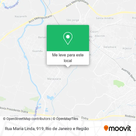 Rua Maria Linda, 919 mapa