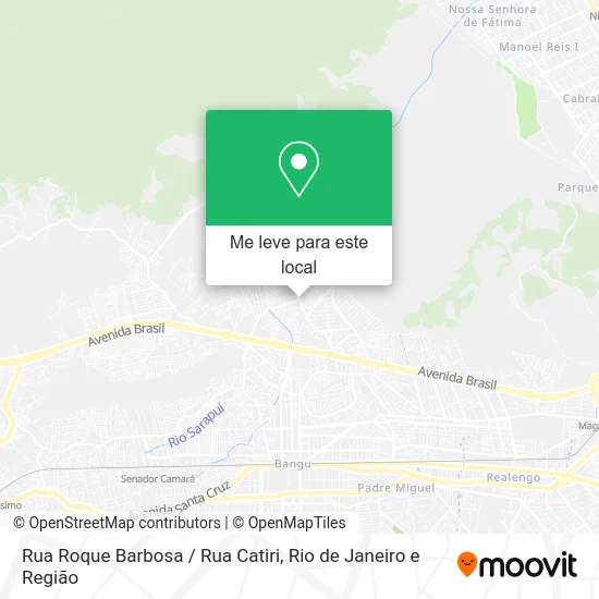 Rua Roque Barbosa / Rua Catiri mapa