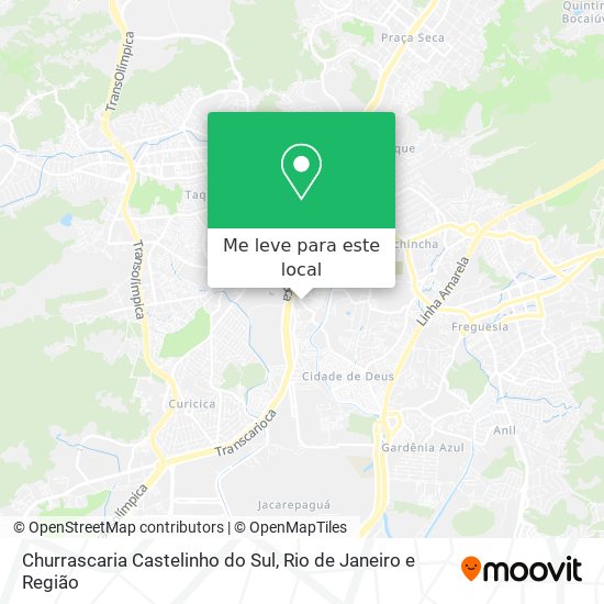 Churrascaria Castelinho do Sul mapa