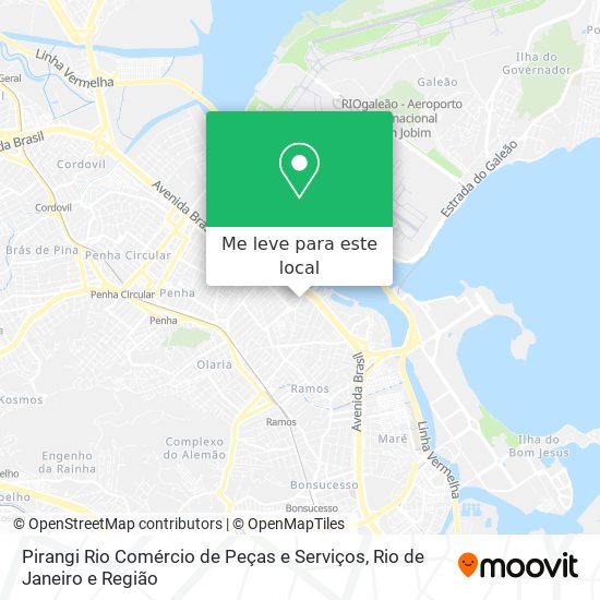 Pirangi Rio Comércio de Peças e Serviços mapa