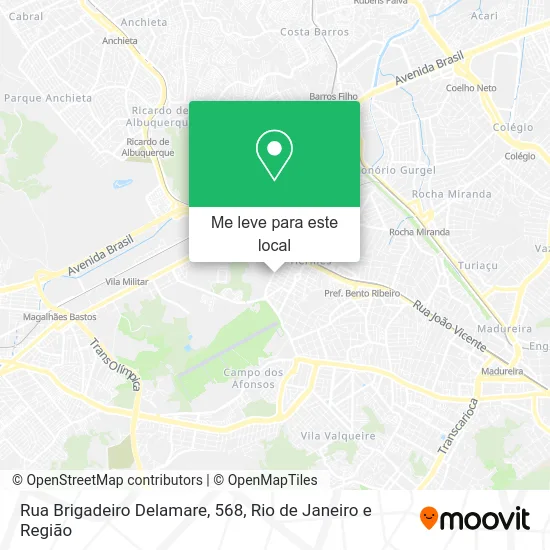 Rua Brigadeiro Delamare, 568 mapa