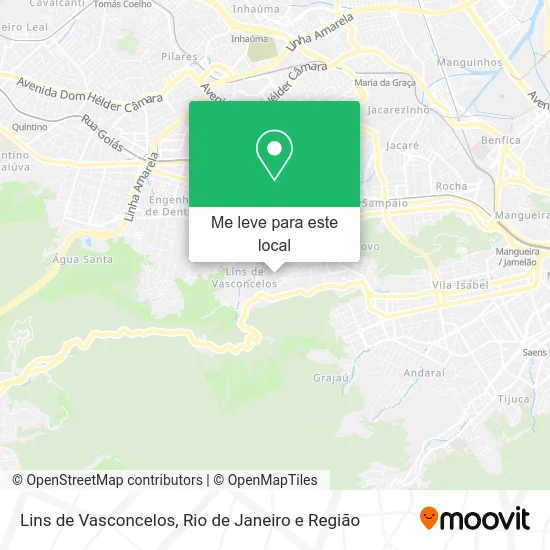 Lins de Vasconcelos mapa