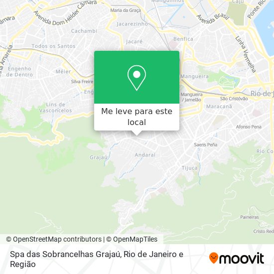 Spa das Sobrancelhas Grajaú mapa