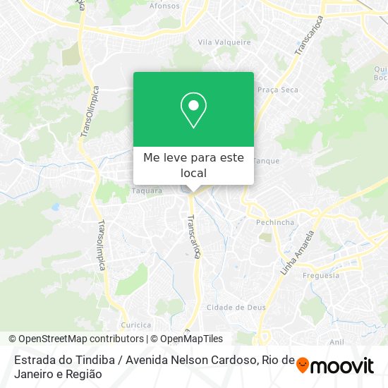 Estrada do Tindiba / Avenida Nelson Cardoso mapa