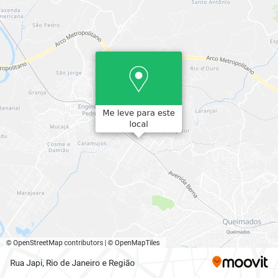 Rua Japi mapa