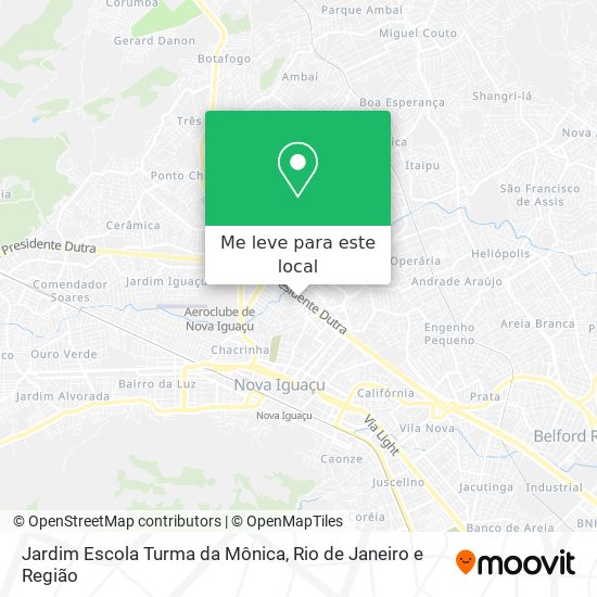 Jardim Escola Turma da Mônica mapa