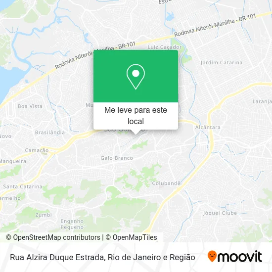 Rua Alzira Duque Estrada mapa