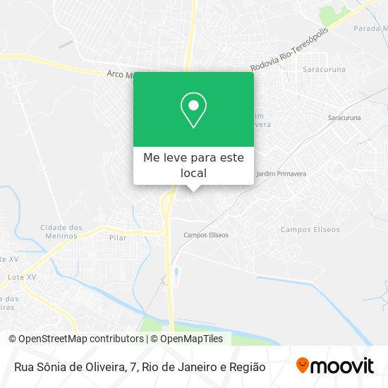 Rua Sônia de Oliveira, 7 mapa