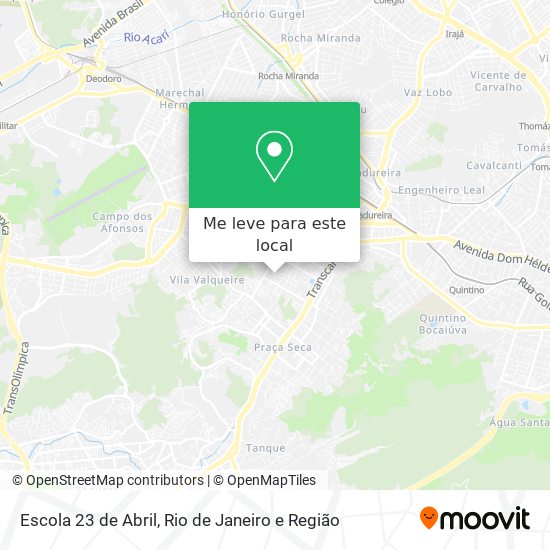 Escola 23 de Abril mapa