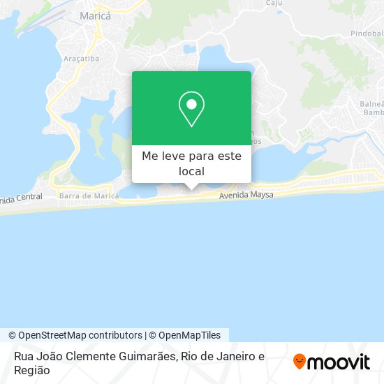 Rua João Clemente Guimarães mapa