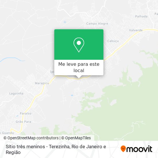 Sítio três meninos - Terezinha mapa
