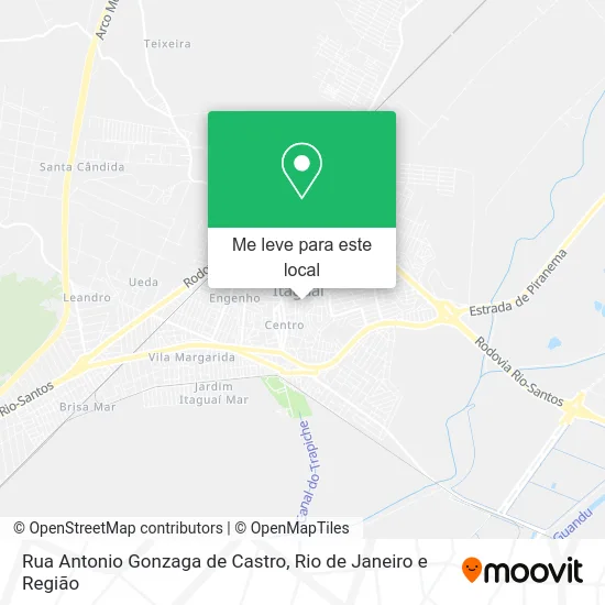 Rua Antonio Gonzaga de Castro mapa