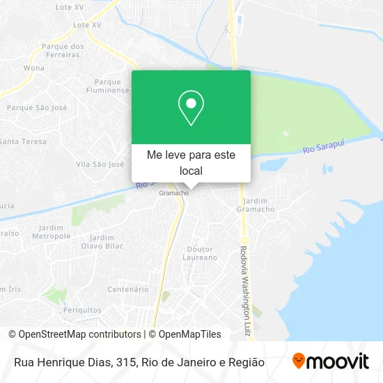 Rua Henrique Dias, 315 mapa