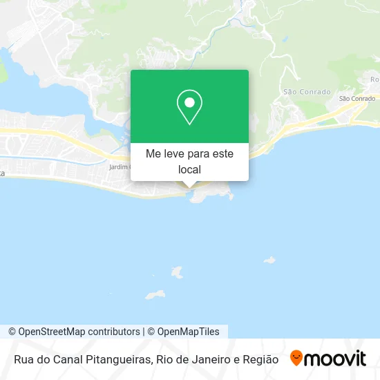 Rua do Canal Pitangueiras mapa